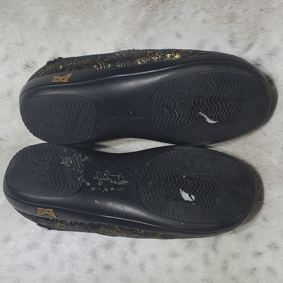 Alegria Leather Sparkle Geometric Design Clogs Model KEL-676 Size 41/10.5 - Picture 6 of 6